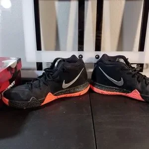 Nike Shoes Nike Kyrie Silver Orange Black Metallic Silver - Main Image